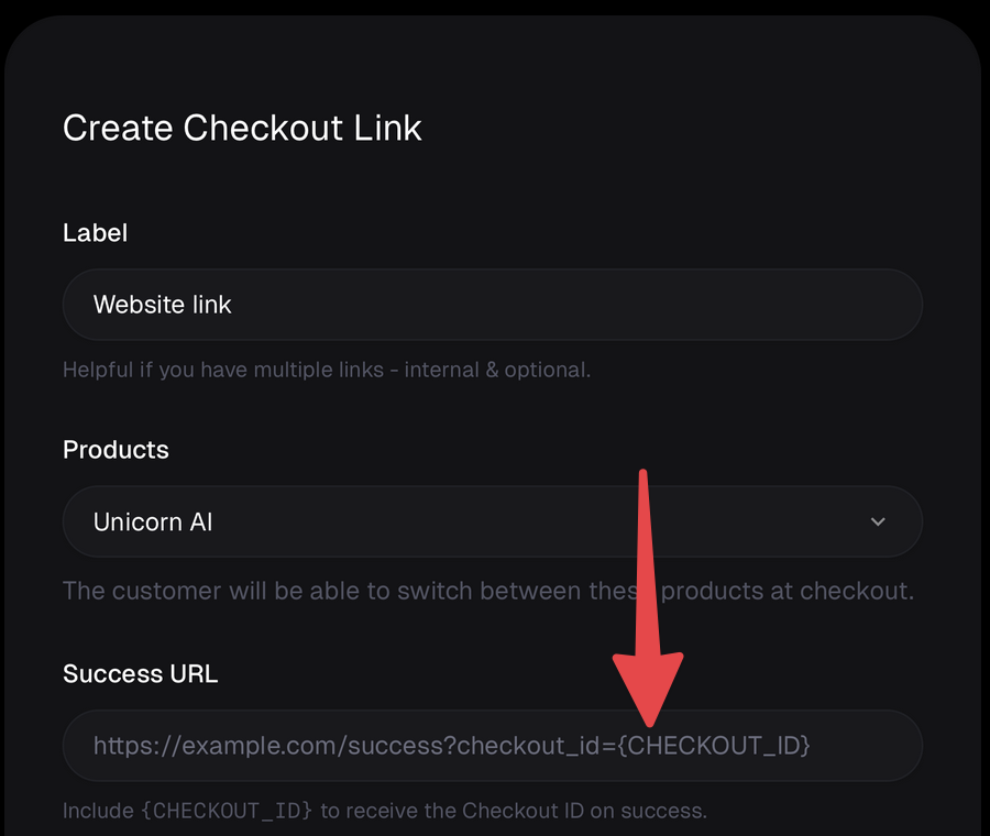 Polar Checkout Links